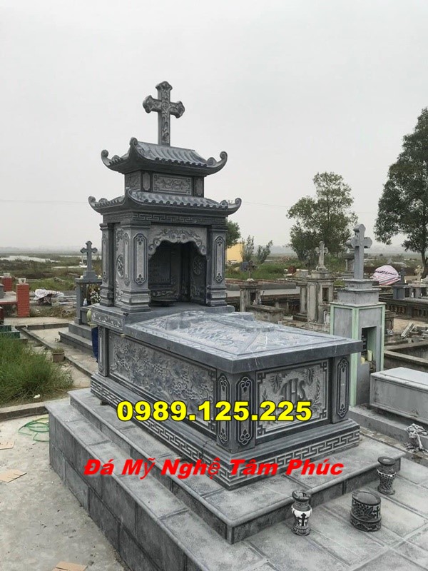 mẫu bia mộ công giáo Bán Tại an giang