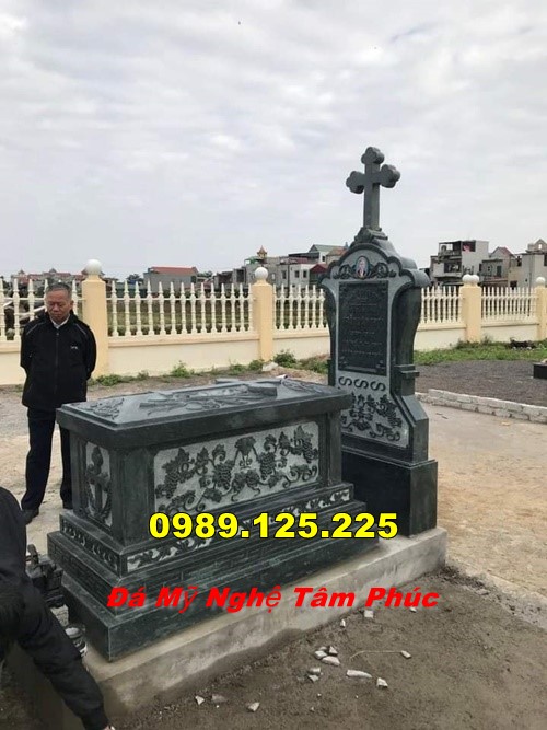 Mẫu Mộ Đá Công Giáo Đẹp Bán Tại an giang