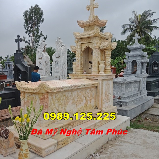 Mẫu Mộ Đá Công Giáo Đẹp Bán Tại hà giang