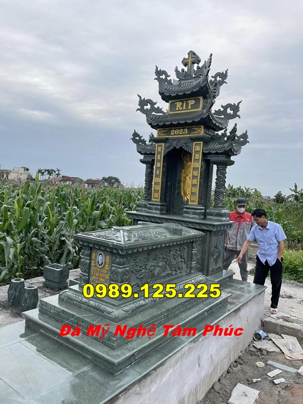 Mẫu Mộ Đá Công Giáo Đẹp Bán Tại Quảng Ngãi