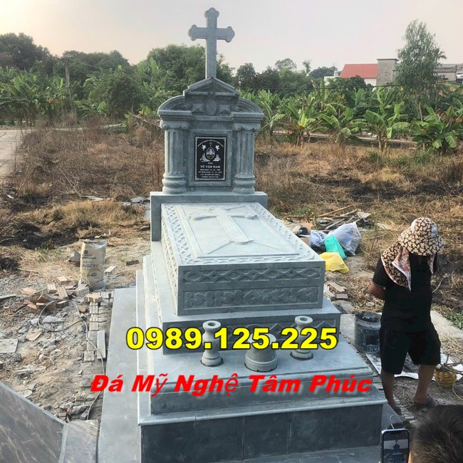 Mẫu Mộ Đá Công Giáo Đẹp Bán Tại quảng nam