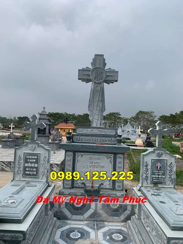Mẫu Mộ Đá Công Giáo Đẹp Bán Tại yên bái