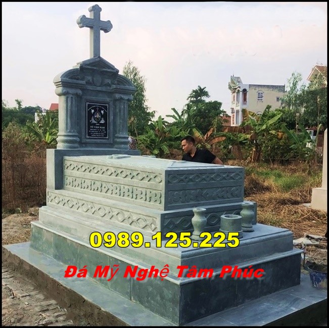 Mẫu Mộ Đá Công Giáo Đẹp Bán Tại  Kiên giang