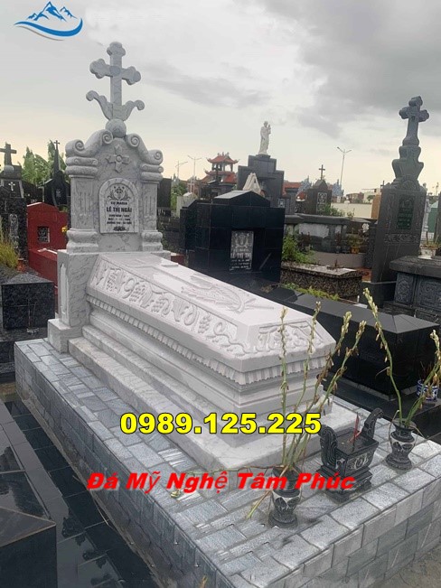 Mộ Đá Công Giáo Đẹp Tại Tuyên Quang