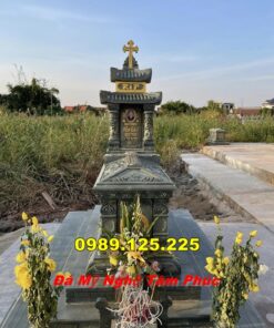 Mẫu Mộ Đá Công Giáo Đẹp Tại Bắc Ninh