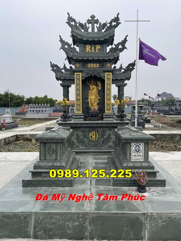 mẫu Mộ Đá Công Giáo Đẹp Tại Sơn La