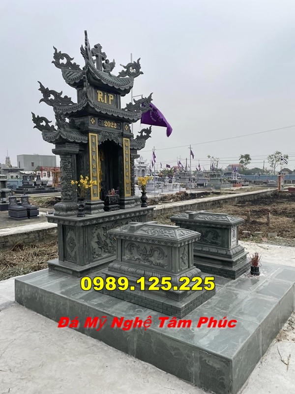 Mẫu Mộ Đá Công Giáo Đẹp Bán Tại Kon tum