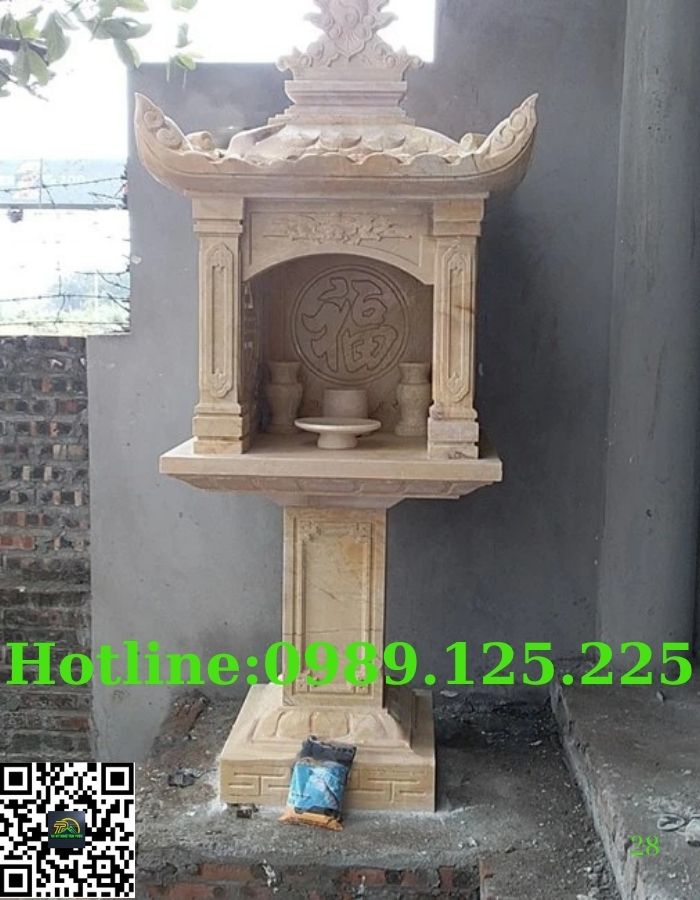 Mẫu Am Thờ Hũ Tro Cốt Bằng Đá Bán Tại Sài Gòn HCM