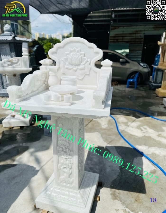 Bàn Thờ Thiên Bằng Đá Tự Nhiên Nguyên Khối