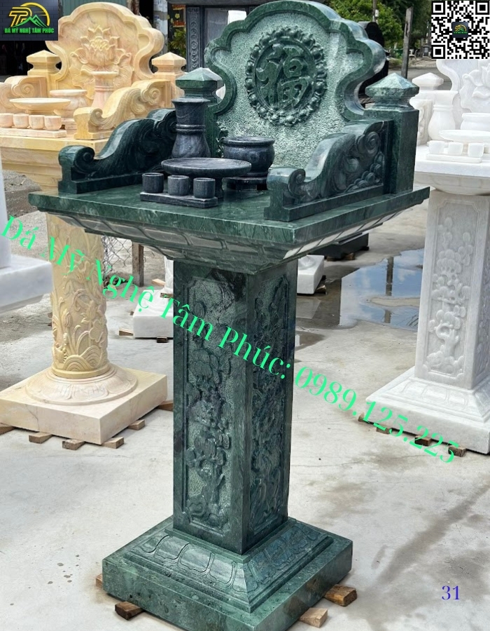 Bàn Thờ Thiên Bằng Đá Tự Nhiên Nguyên Khối