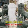 Tượng Sư Tử Đá Phong Thủy, Tượng Sư Tử Nhỏ Để Trước Cổng Đẹp Bán Tại Tiền Giang