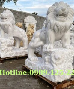 Tượng Sư Tử Đá Phong Thủy Đẹp Bán Tại Gia Lai