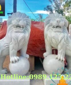 Tượng Sư Tử Đá Phong Thủy Đẹp Bán Tại Kiên Giang