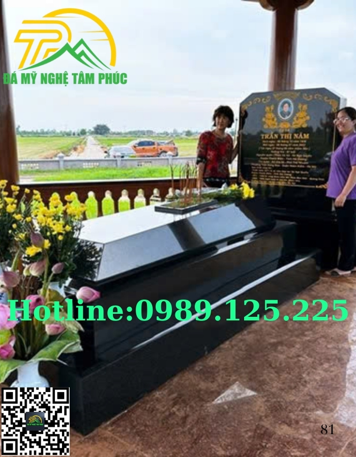 Mộ Đá Granite Hoa Cương Nguyên Khối Đẹp Bán Tại Bạc Liêu