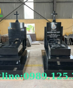 Mộ Đôi Đá Hoa Cương Đẹp 