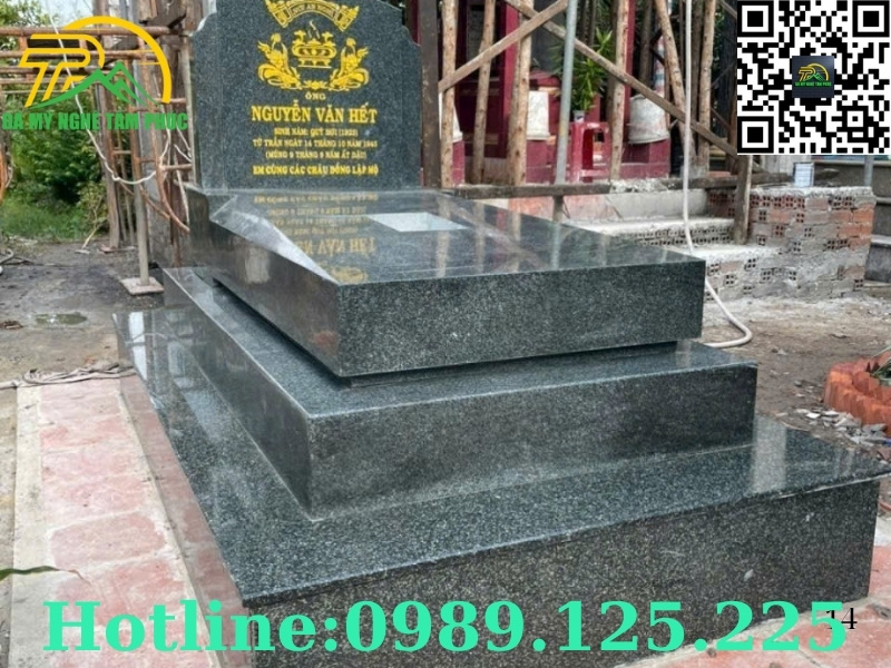 Mộ Đá Granite Hoa Cương Nguyên Khối Đẹp Bán Tại Đà Nẵng 👇 - Ảnh 4