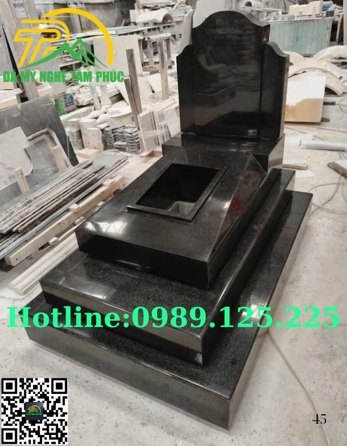 Mộ Đá Granite Hoa Cương Nguyên Khối Đẹp Bán Tại Đà Nẵng 👇 - Ảnh 3