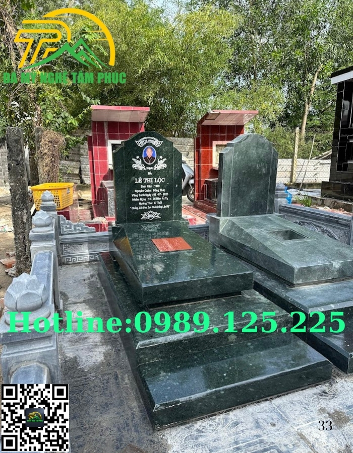 Mộ Đôi Đá Hoa Cương Đẹp Bán Tại Hà Nội