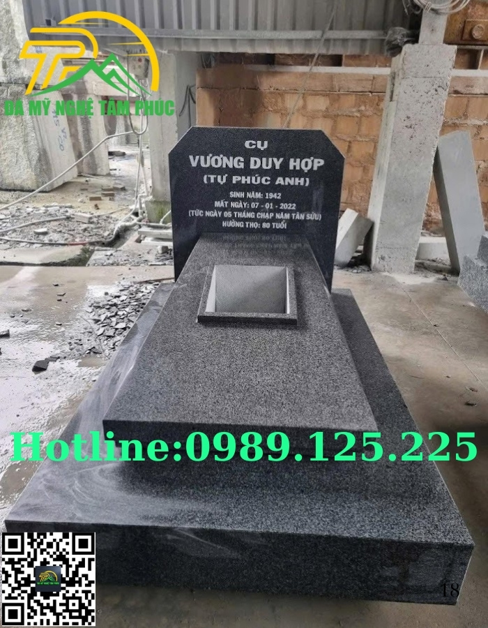 Mộ Đá Granite Hoa Cương Nguyên Khối Đẹp Bán Tại Vũng Tàu