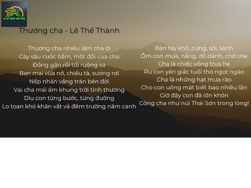 2 Câu Thơ Về Cha Mẹ 