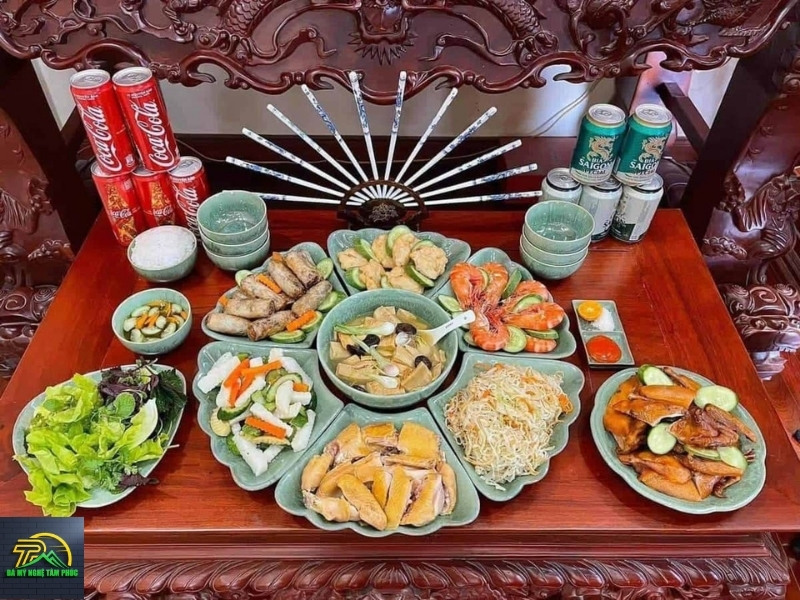 Mâm cơm cúng xả tang