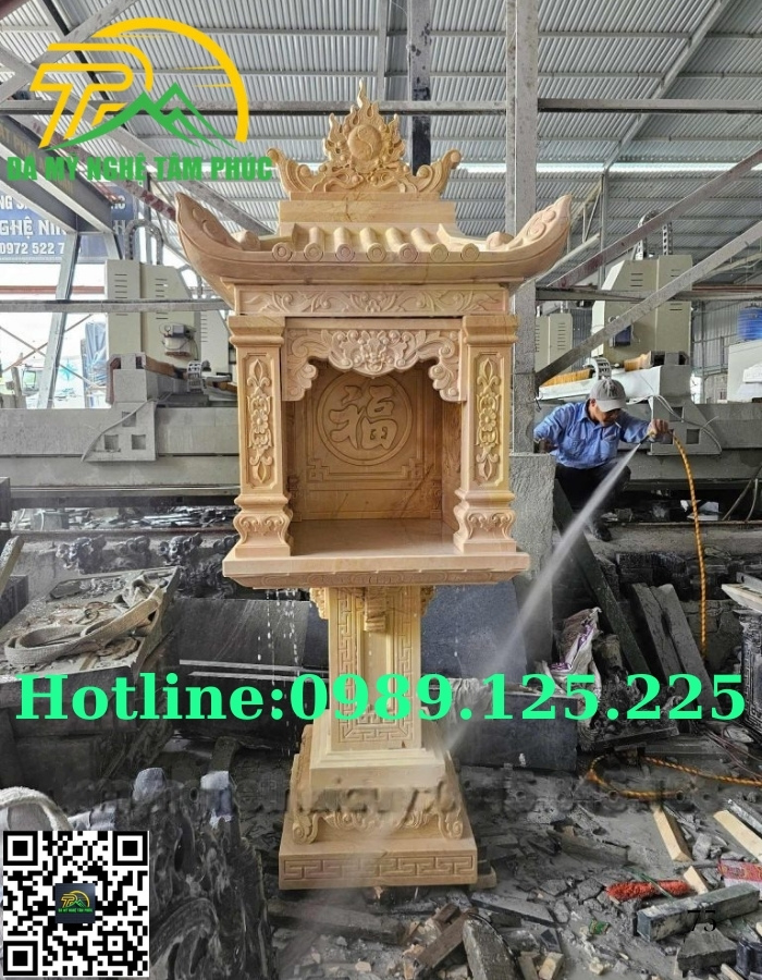 Miếu Thờ Thần Linh Bằng Đá Đẹp Bán Tại Kiên Giang